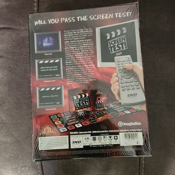 Metro Goldwyn Mayer Screen Test DVD Movie Trivia Board Game 2006 - Picture 5 of 8